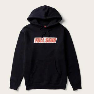 Full Send Hoodie Red Black LARGE Official May Drop College Gift NEW